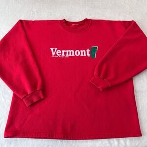 Vermont Vintage Red Crewneck Sweatshirt Women's size XL